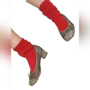 J.Renee Gold and Red Heels